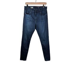 ADRIANO GOLDSHMIED The Farrah Skinny 32R Ankle High Rise Blue‎ Denim Jeans